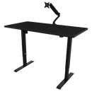 Dellonda DH38  Single Motor Ultra-Quiet Adjustable-Height Electric Sit/Stand Desk - Black Desktop