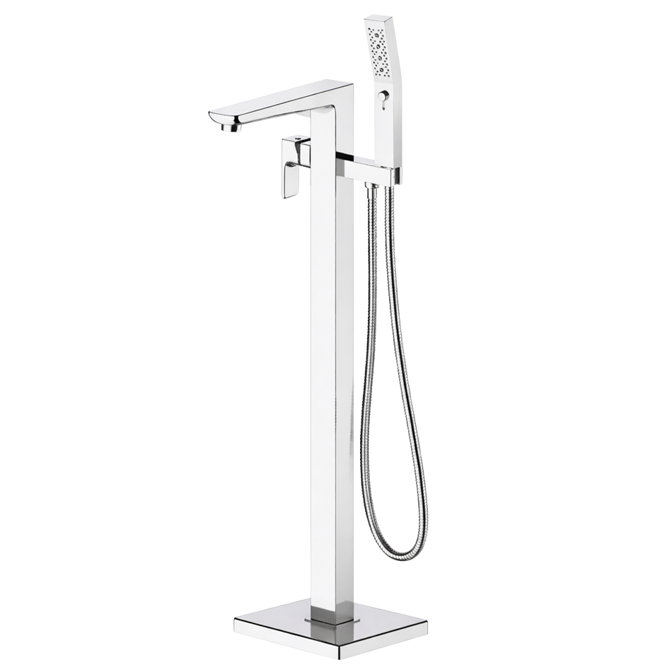 Baridi DH400 Freestanding Bath Mixer Tap with Shower - Chrome