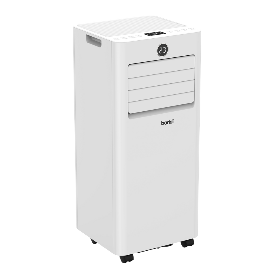 Baridi DH412 4-in-1 Portable Air Conditioner with Window Sealing Kit 5,000Btu/hr - White