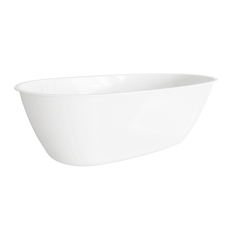 Baridi DH415 Double-Ended Slim Rim Bath with Overflow System 140cm – Gloss White
