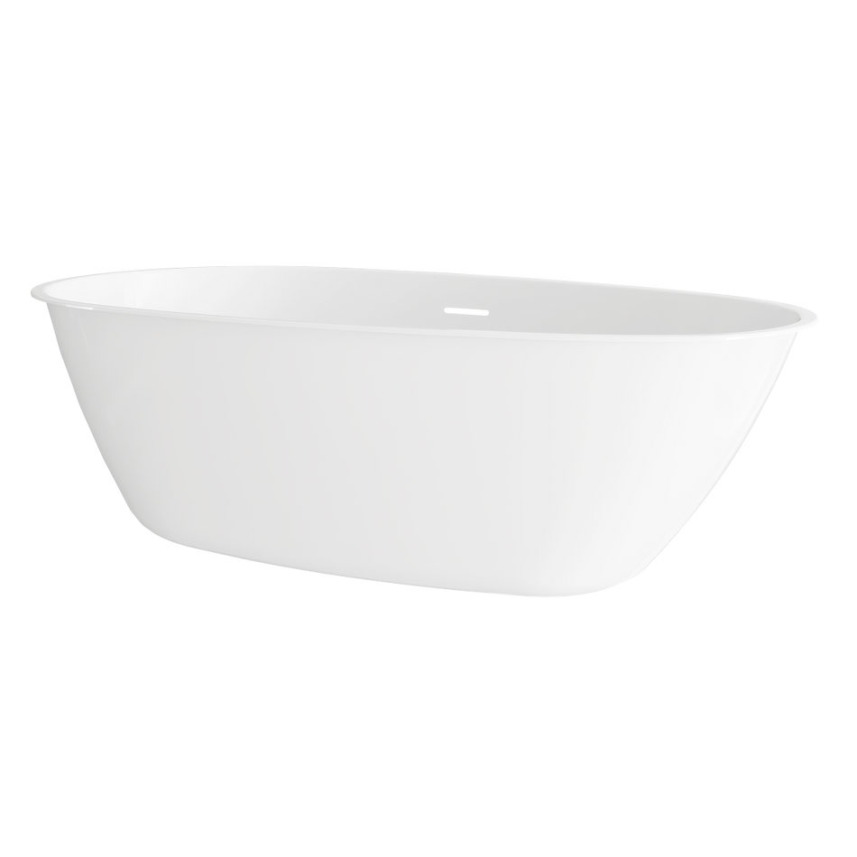 Baridi DH417 Double-Ended Slim Rim Bath with Overflow System 160cm – Gloss White
