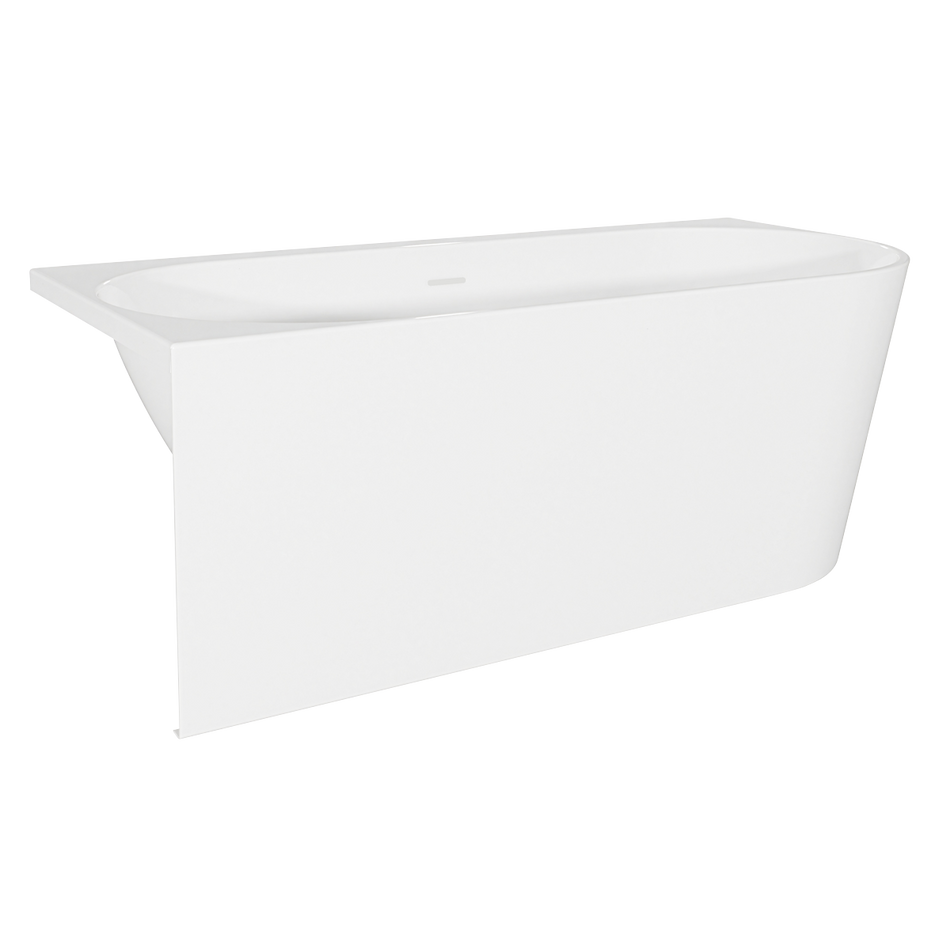 Baridi DH424 Left-Hand Corner Slim Rim Bath with Overflow System 160cm – Gloss White