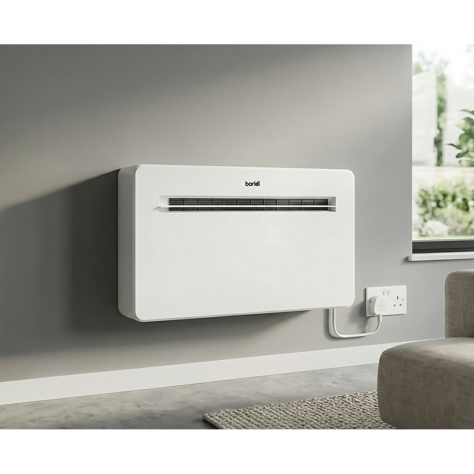 Baridi DH433 4-in-1 Smart Monobloc Wall-Mounting Air Conditioning Unit 12,000Btu/hr - White
