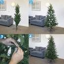 Dellonda DH45  Artificial Hinged Christmas Tree 6ft(180cm)