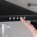 Baridi DH59  Cooker Hood, Chimney Style with Carbon Filters 90cm - Black