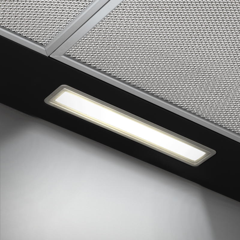 Baridi DH59  Cooker Hood, Chimney Style with Carbon Filters 90cm - Black