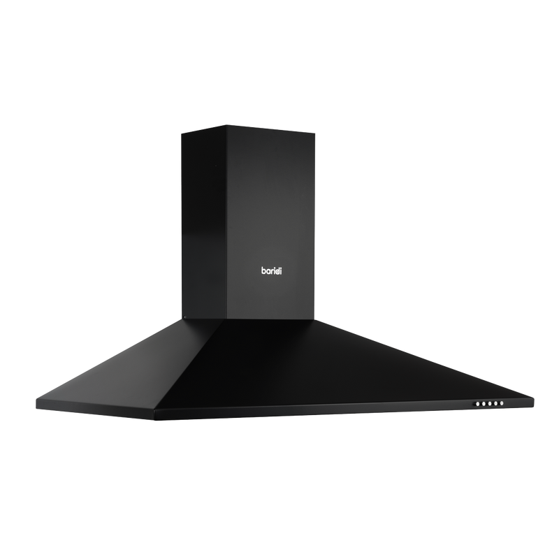 Baridi DH59  Cooker Hood, Chimney Style with Carbon Filters 90cm - Black