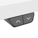 Dellonda DH67  Single Motor Ultra-Quiet Adjustable-Height Electric Sit/Stand Desk - White Desktop