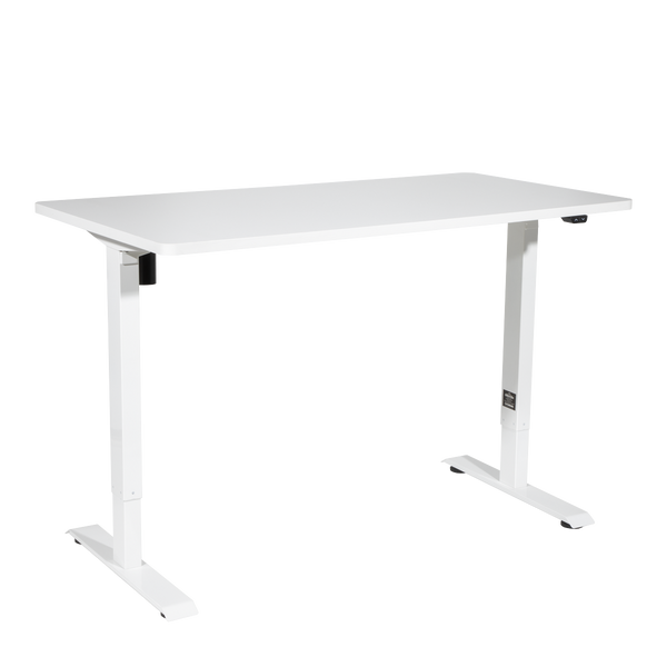 Sealey DH67 Dellonda Single Motor Ultra-Quiet Adjustable-Height Electric Sit/Stand Desk - White Desktop