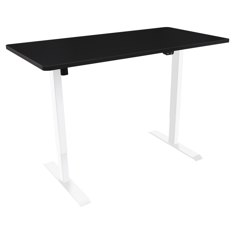 Sealey DH69 Dellonda Single Motor Ultra-Quiet Adjustable-Height Electric Sit/Stand Desk - Black Desktop