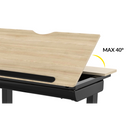 Dellonda DH71  Single Motor Ultra-Quiet Electric Adjustable Drawing Table with 40 degree Tilt, Drawer & Side Table