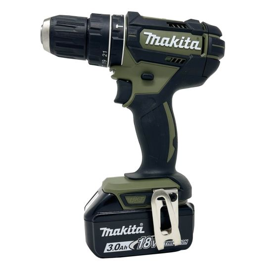 Makita DHP482SFO 18V LXT Olive Green Combi Drill 1x BL1830B Battery & Charger with Case