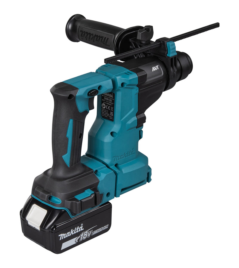 Makita DHR183 cordless 18mm SDS-PLUS rotary hammer powered by 18V LXT® Li-Ion battery - Body only