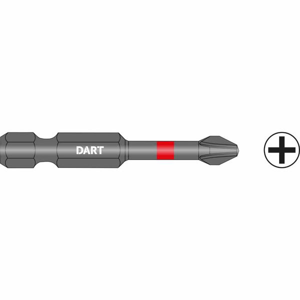 DART DI50PH1-10  PH1 50mm Impact Driver Bit - Pack 10