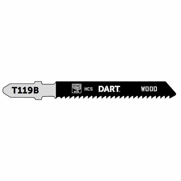DART DJB17  T119B Wood Cutting Jigsaw Blade - Pk 5