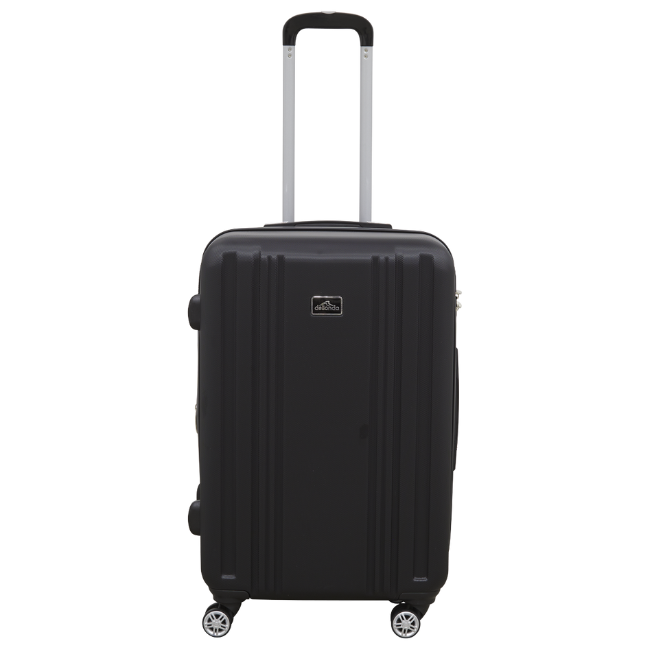Dellonda DL11  Lightweight ABS Luggage Set with TSA Lock - Black