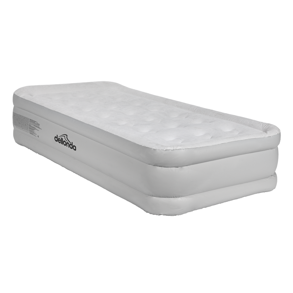 Dellonda DL144  Raised Air Bed with Removable Electric Pump & Storage Bag - Single