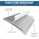 Dellonda DL150  Deluxe Steel Frame Rectangular Swimming Pool with Step Ladder & Filter Pump 21ft