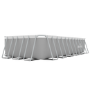 Dellonda DL151  Deluxe Steel Frame Rectangular Swimming Pool with Step Ladder & Filter Pump 25ft