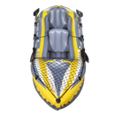 Dellonda DL155  Inflatable 2-Person Kayak/Canoe Set with Pump, Carry Bag & 2 Oars - Blue/Yellow/White