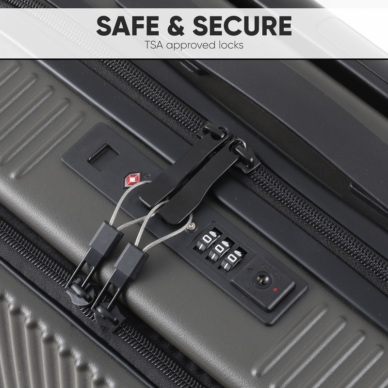 Sealey DL157 Dellonda Cabin Size Luggage with Laptop Compartments & Dual TSA Lock 20"