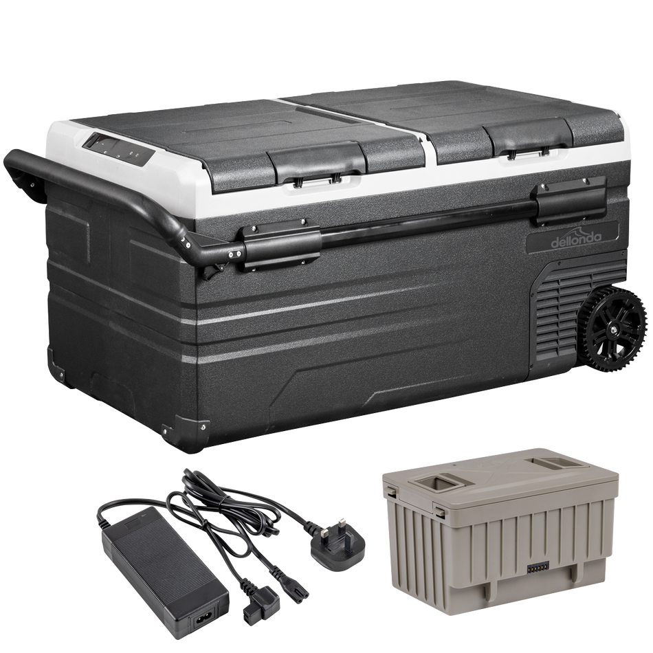 Sealey DL173 Portable Fridge Freezer/Cool Box 95L with 11.1V Portable Battery & AC/DC 230V Adaptor