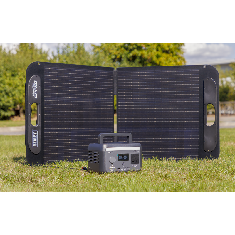 SEALEY DL178 Dellonda Portable Power Station 300W & ETFE Foldable Solar Panel 110W