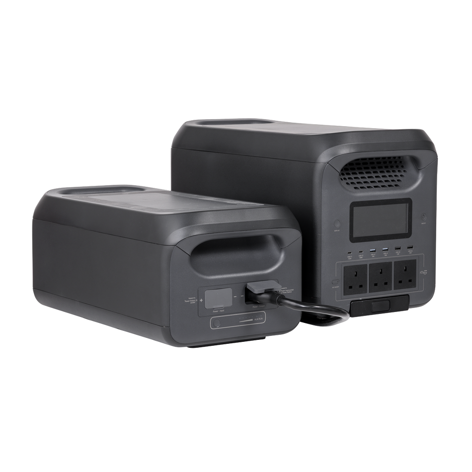 SEALEY DL182 Dellonda Portable Power Station 3000W & Battery Expansion Pack 2560Wh