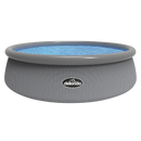 Dellonda DL18  Paddling/Swimming Pool & Pump 15ft - Gray Rattan Effect