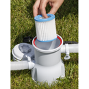 Dellonda DL19  Steel Frame Round Swimming Pool & Filter Pump 10ft - Blue