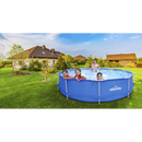 Dellonda DL20  Steel Frame Round Swimming Pool & Filter Pump 12ft - Blue