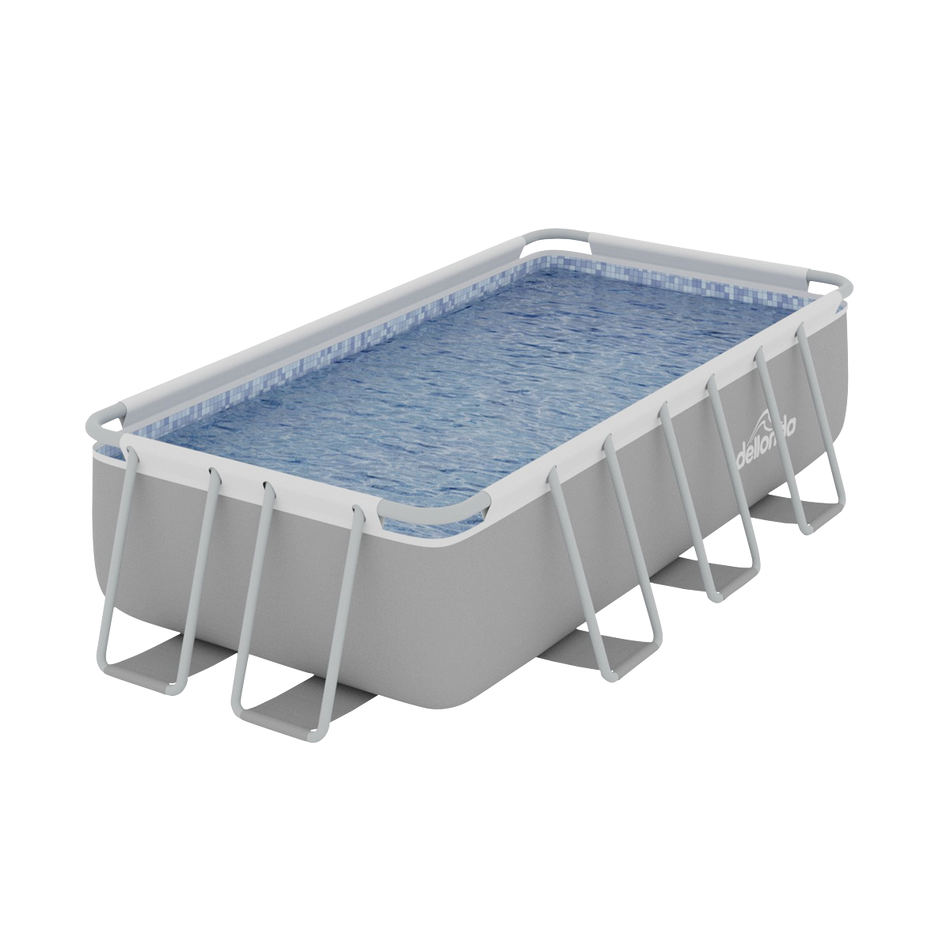Dellonda DL21  Deluxe Steel Frame Swimming Pool with Filter Pump 13ft