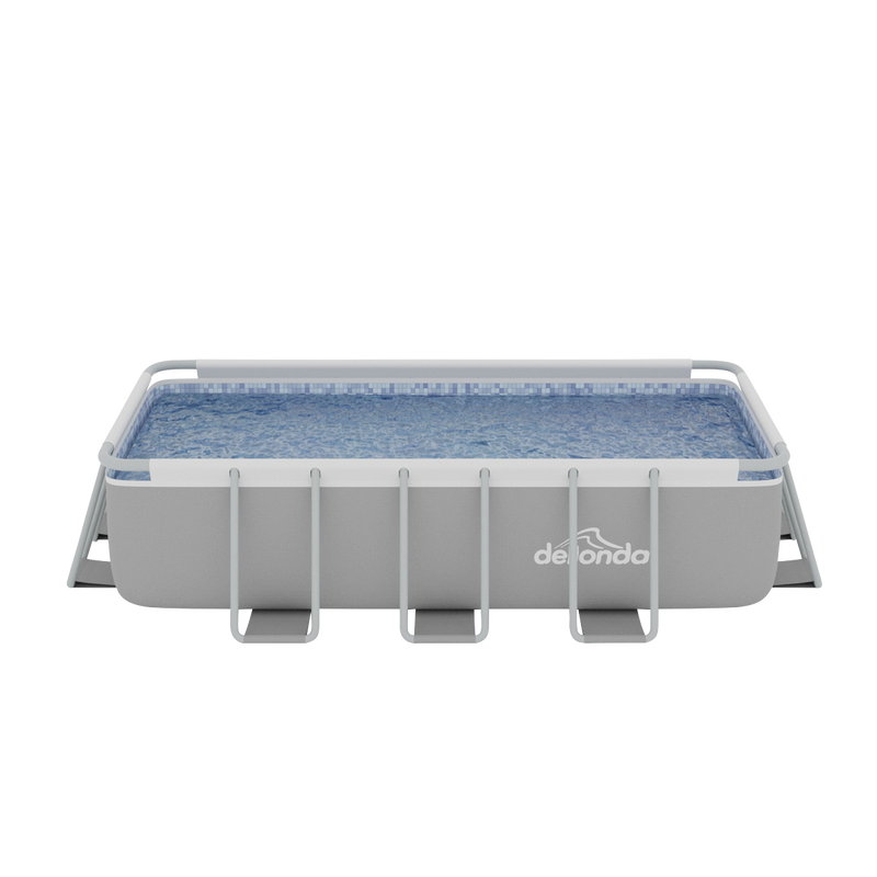Dellonda DL21  Deluxe Steel Frame Swimming Pool with Filter Pump 13ft