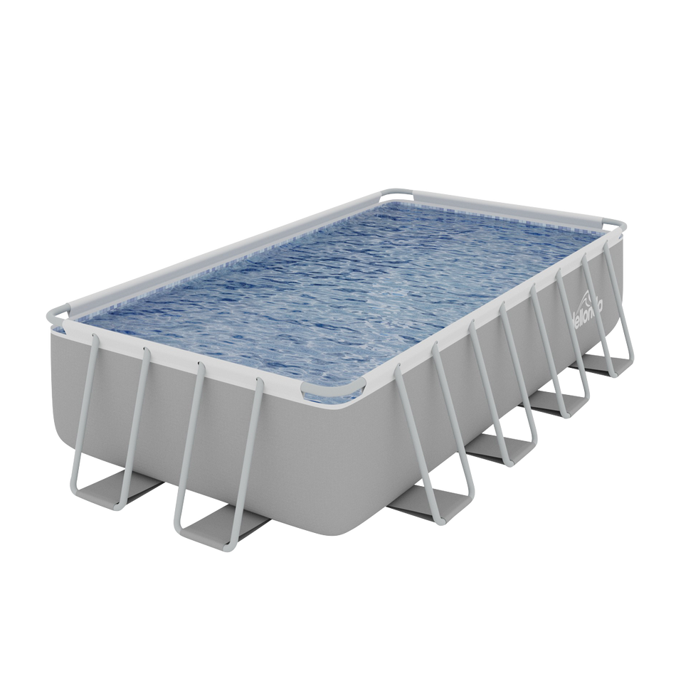 Dellonda DL22  Deluxe Steel Frame Swimming Pool with Filter Pump 18ft