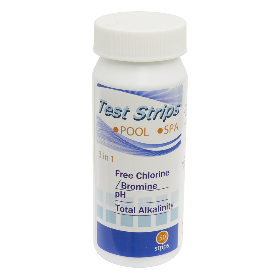 Dellonda DL32  3-in-1 Chlorine, PH & Alkalinity Test Strips x50 Strips - Pack of 1
