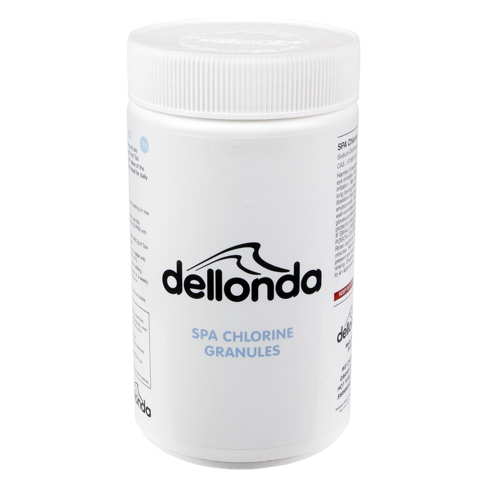 Dellonda DL50  Chlorine Granules for Hot Tubs/Spas & Swimming Pools 1kg