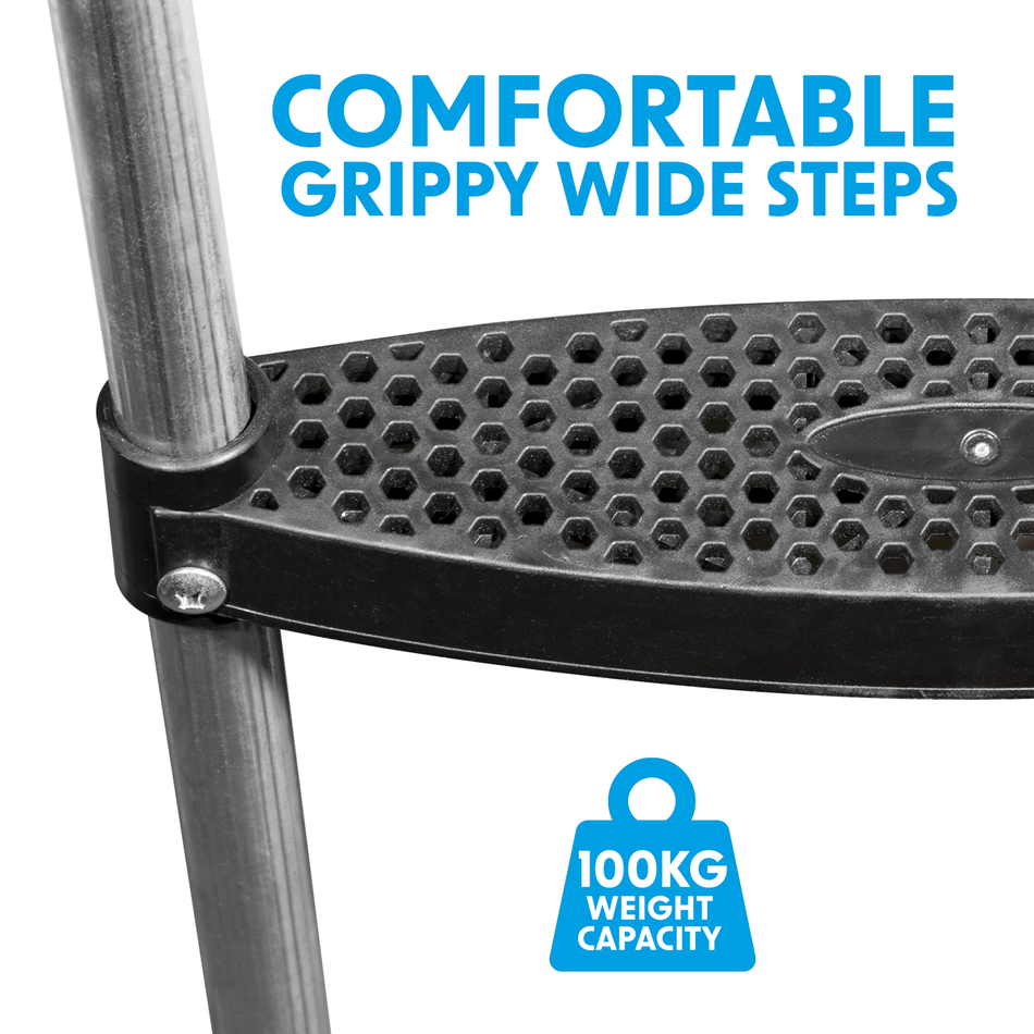 Dellonda DL72  3-Step Trampoline Ladder for DL69