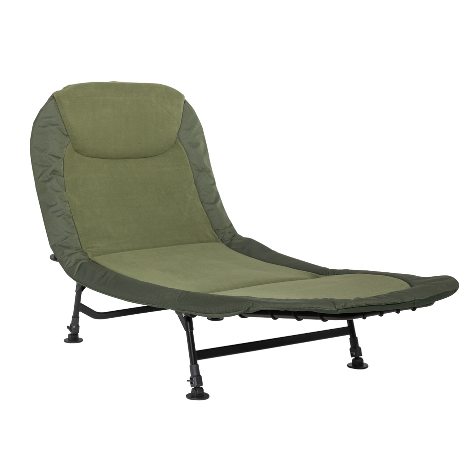 Dellonda DL77  Adjustable Bedchair with Fleece Mattress & Pillow