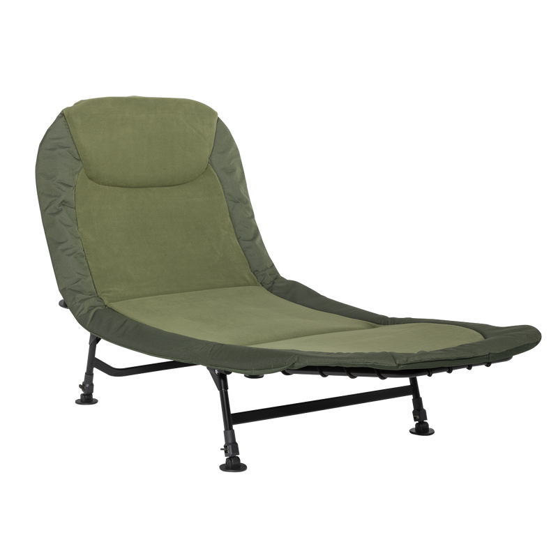 Sealey DL77 Dellonda Adjustable Bedchair with Fleece Mattress & Pillow