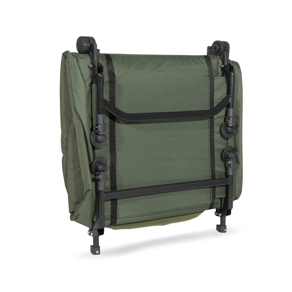 Dellonda DL78  Adjustable Bedchair with Fleece Mattress & Pillow
