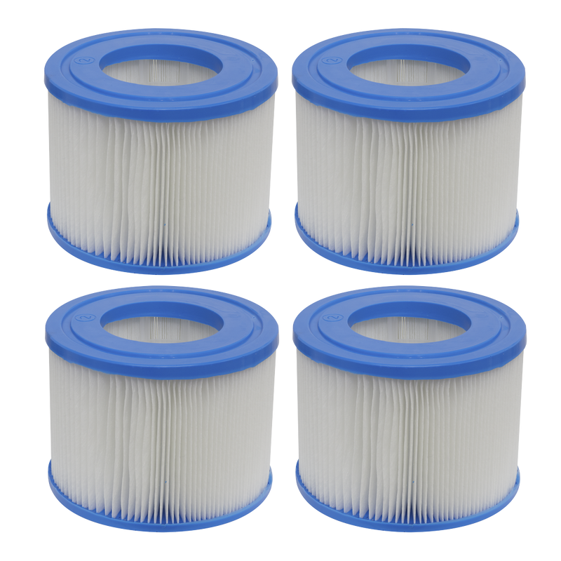 Sealey DL80 Dellonda Hot Tub/Spa Filter Cartridge - Pack of 4