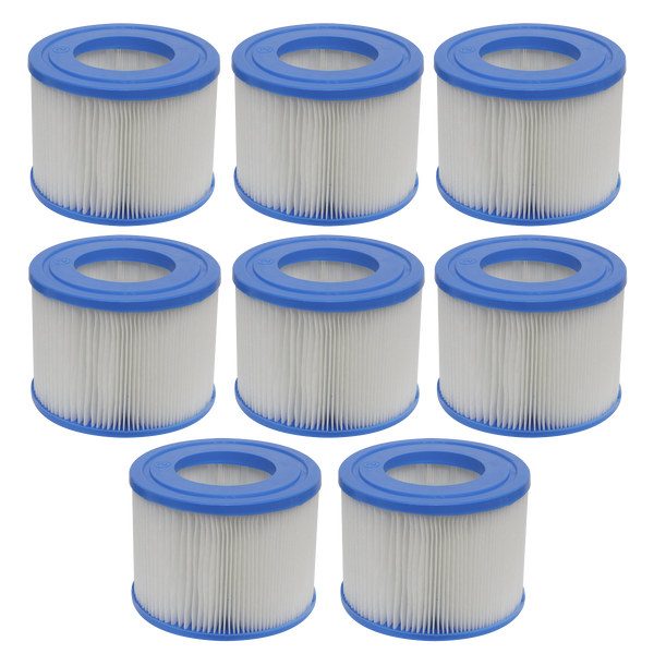 Sealey DL81 Dellonda Hot Tub/Spa Filter Cartridge - Pack of 8