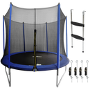 Dellonda DL94  Heavy-Duty Outdoor Trampoline with Safety Enclosure Net, Anchors & Ladder 10ft
