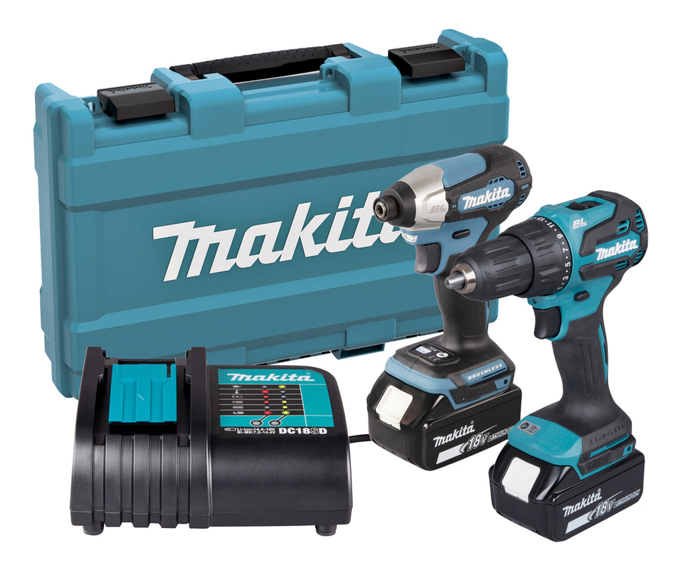 Makita DLX2539ST 2 Piece Combo Kit LXT 2 Piece Combo Kit LXT DHP490 Combi Drill and DTD157 Impact Driver
