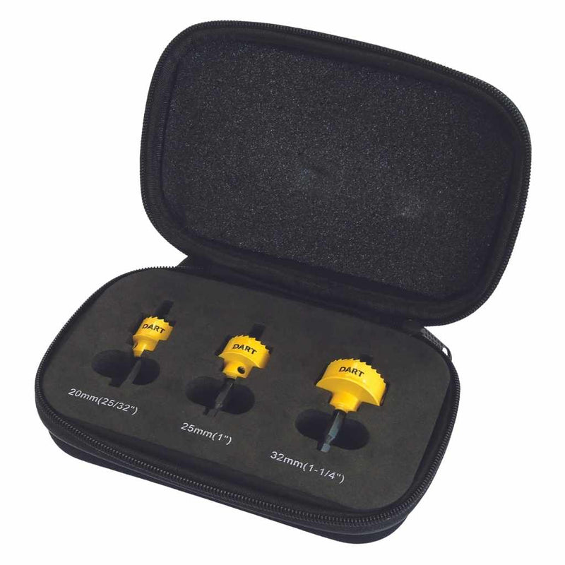 DART DPMSET3  3 Piece Premium Mini Holesaw Set