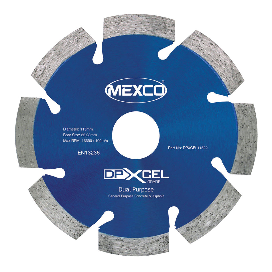 Mexco DPXCEL11522 115MM DUAL PURPOSE ABRASIVE XCEL GRADE