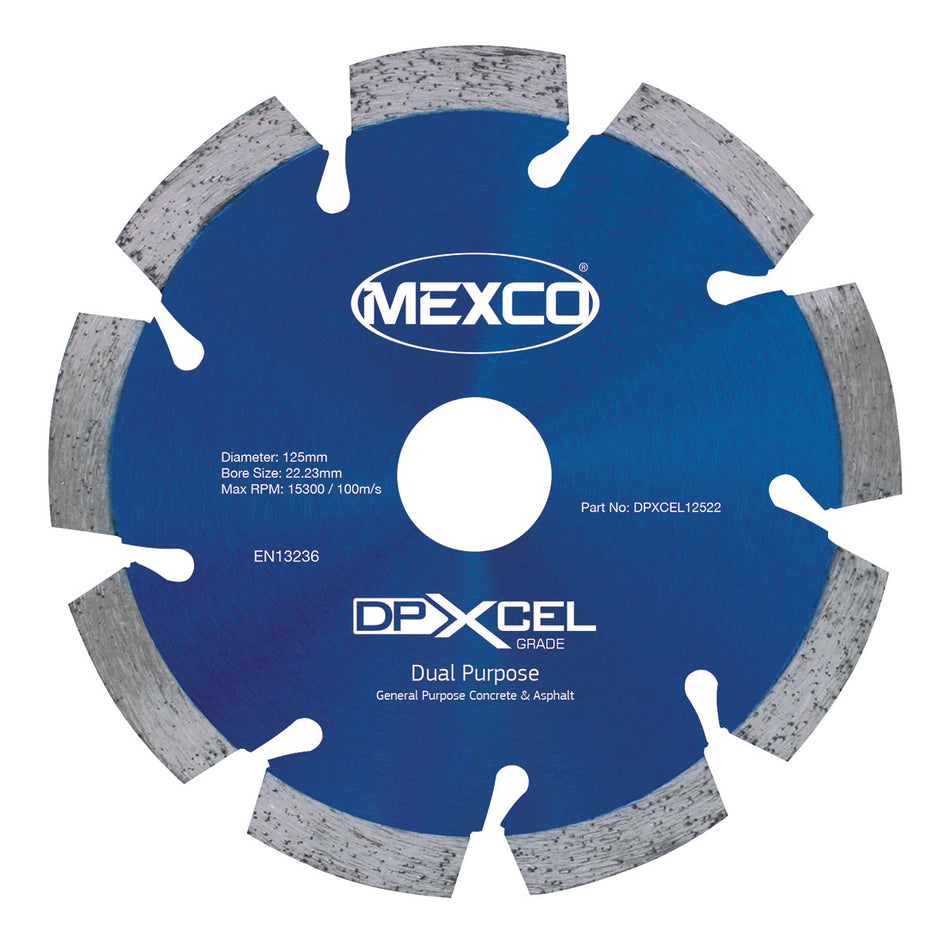 Mexco DPXCEL12522 125MM DUAL PURPOSE ABRASIVE XCEL GRADE