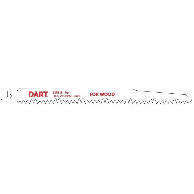 DART DRB51  S1531L Wood Cutting Reciprocating Blade Pk 5