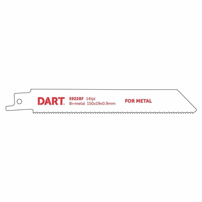 DART DRB73  S922BF Metal Cutting Reciprocating Blade Pk 5