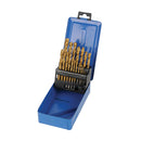 Silverline DS49 Titanium-Coated HSS Drill Bit Set 19pce